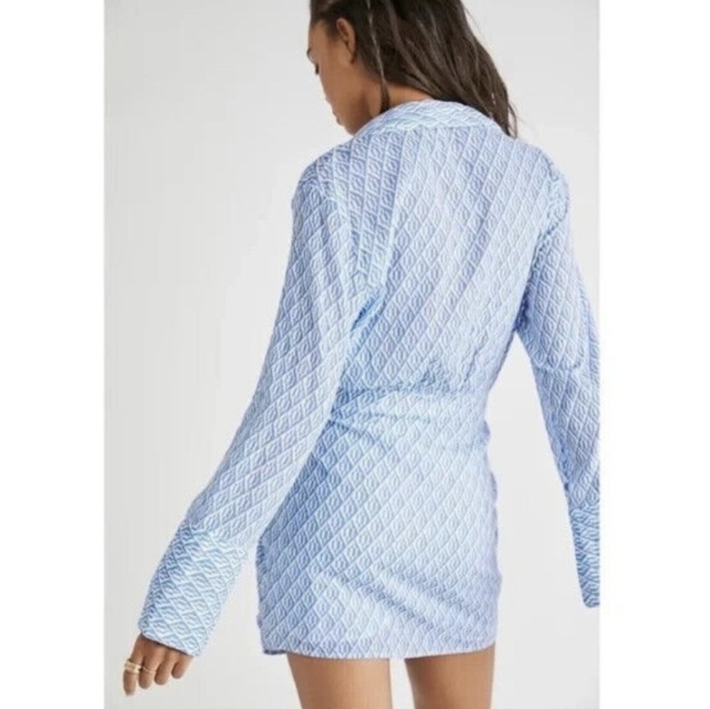 Free People | Silky Rillow Shirt Dress - Picture 4 of 5